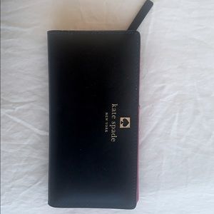 Kate Spade black and pink wallet